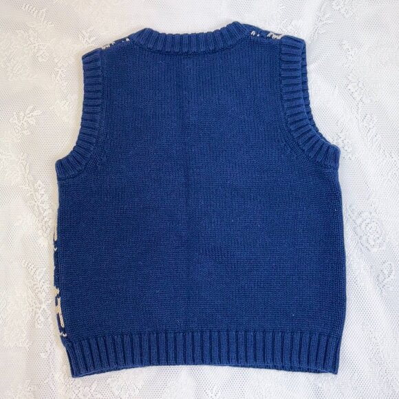 GAP baby GAP Boys Winter Sweater Vest Moose & Winter Theme - Picture 10 of 10